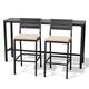 Option Grey Table with Beige Cushion Chairs