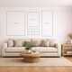 preview thumbnail 3 of 8, Blue Hydrangea Gingham Faux Mat 2 Piece Framed Wall Art Print Set by Gingiber