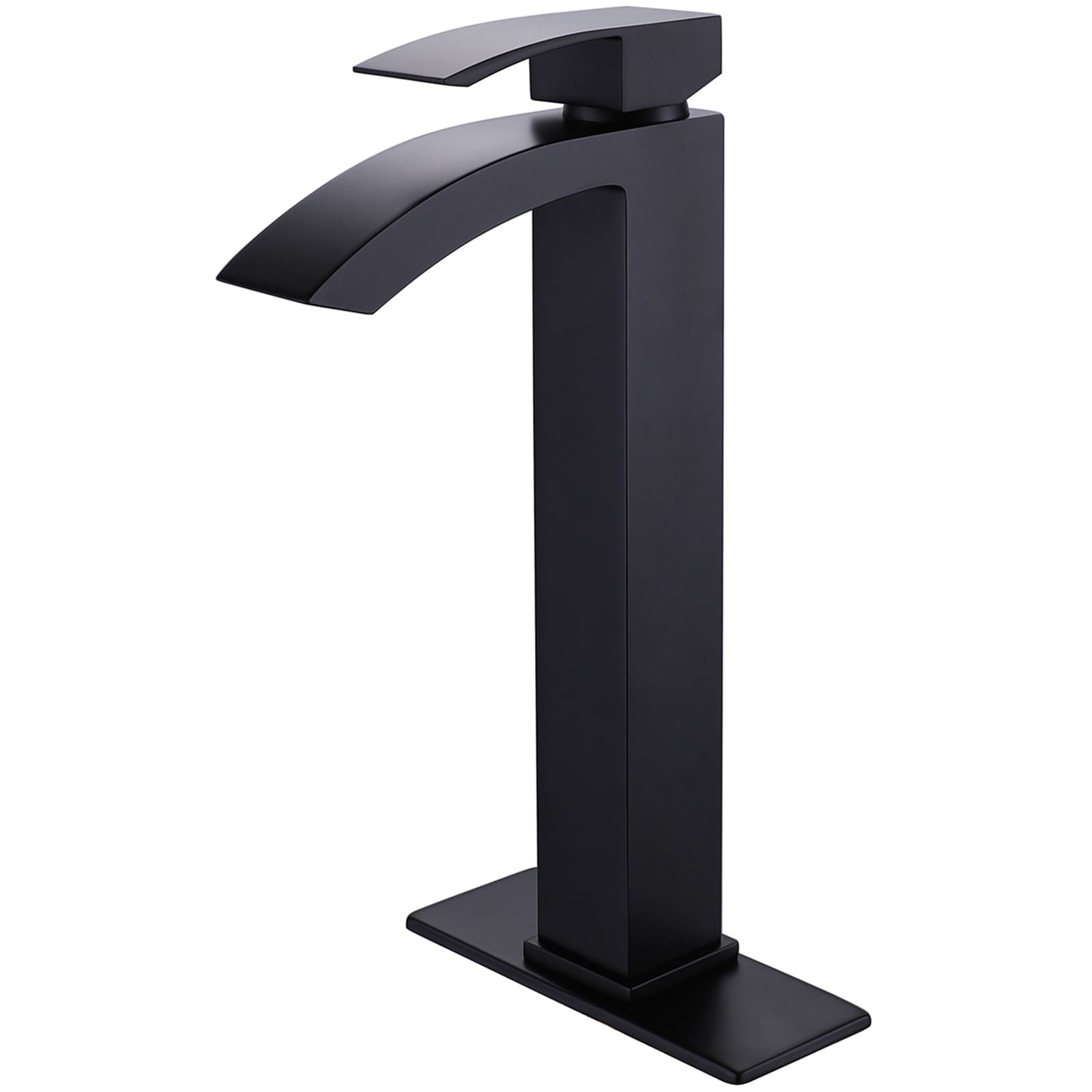 Rbrohant Single Handle Single Hole Bathroom Vessel Sink Faucet In Matte Black