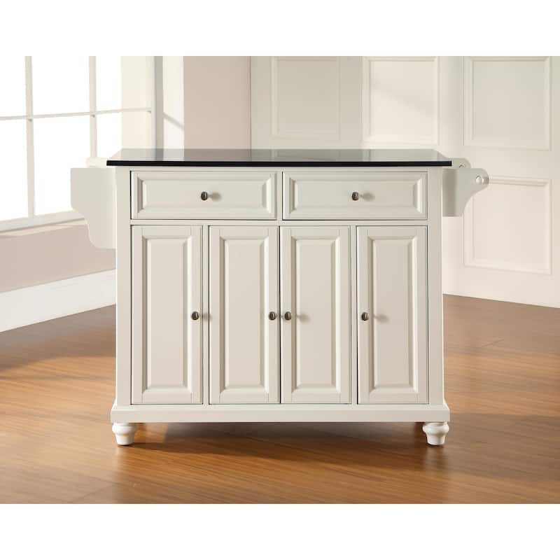 Kitchen Island Granite Top Full Size - Portable Kitchen Cart with Storage & Drawers - Modern Kitchen Furniture