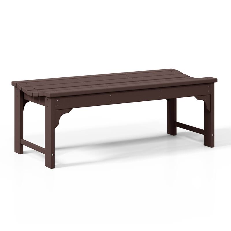 Polytrends Laguna Hdpe All Weather Outdoor Patio 48" Bench