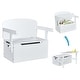 preview thumbnail 7 of 6, 3-in-1 Kids Convertible Storage Bench Wood Activity Table & Chair Set White