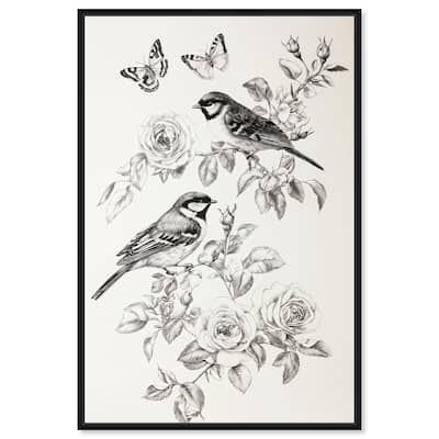 Perched Pair I Canvas by Art Remedy