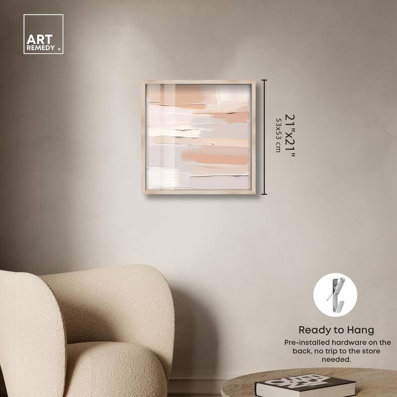 Roseate Cream Tones I Shadowbox by Art Remedy
