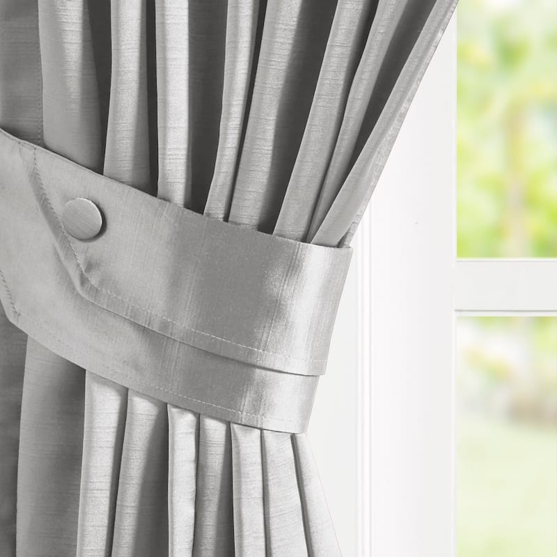 Pleat Curtain Panel with Tieback