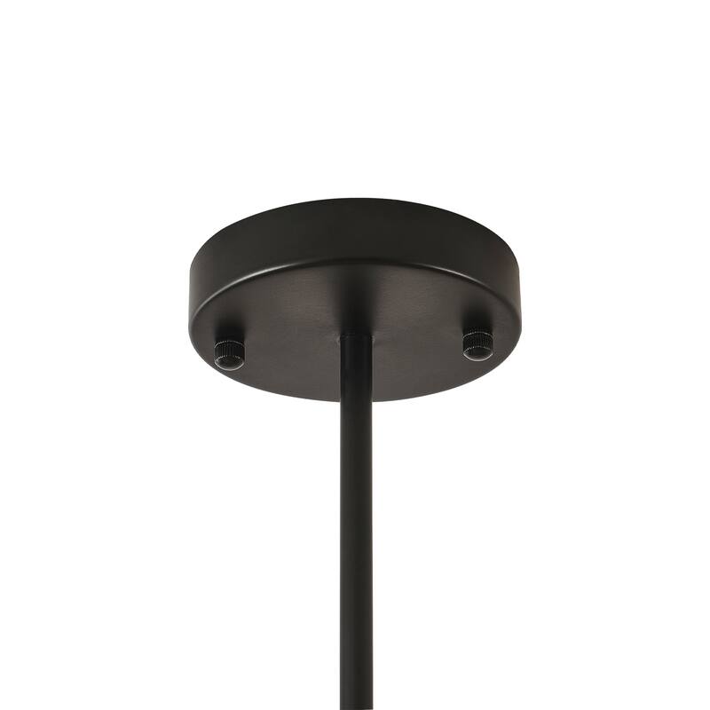 Modern Minimalist 5 - Light Black Hollow Ring - Shaped Chandelier - Matte Black