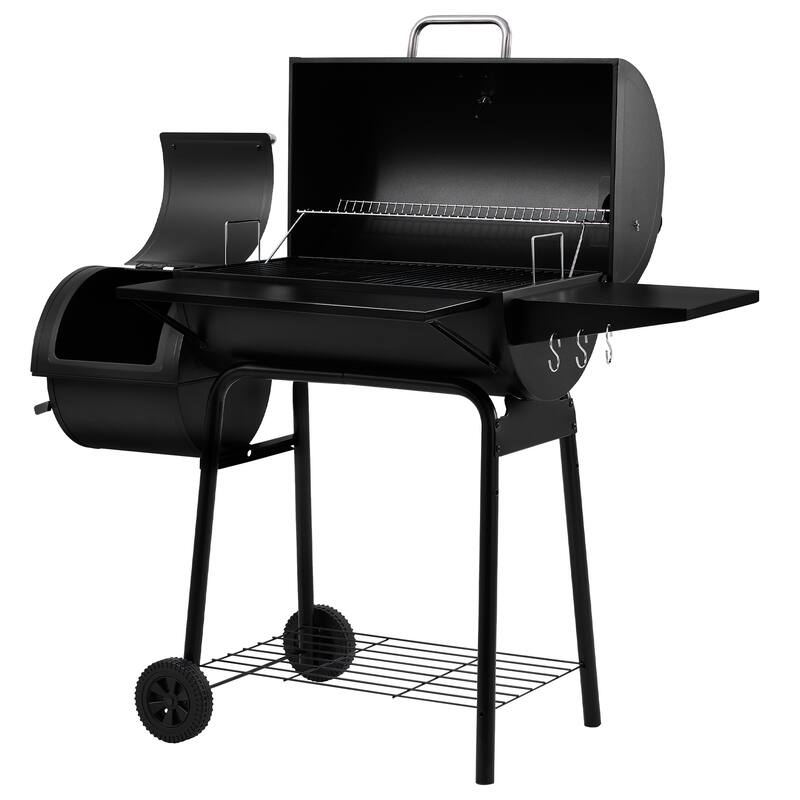Royal Gourmet CC1830S Charcoal Grill with Offset Smoker,Black