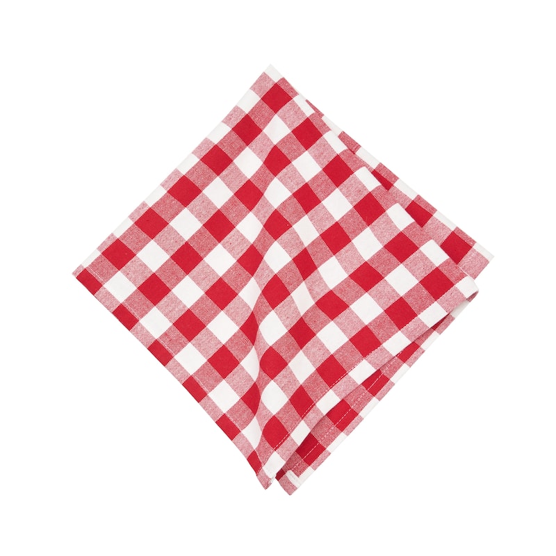 Ashford Red Cotton Napkin Machine Washable Set of 6