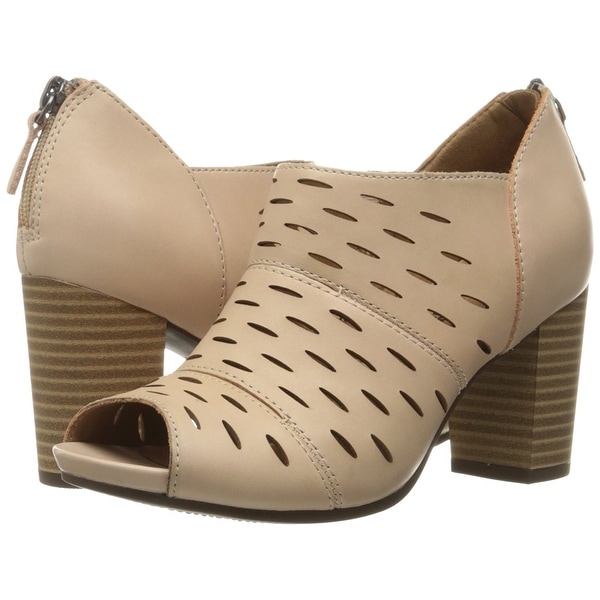 clarks open toe ankle boots