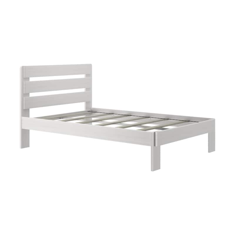 Max and Lily Farmhouse Full Bed with Plank Headboard