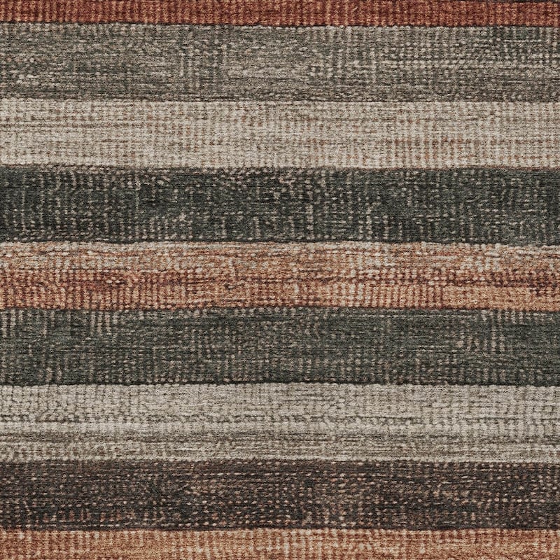 HomeRoots Striped Transitional Rectangle Outdoor Rug