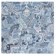 preview thumbnail 11 of 82, SAFAVIEH Handmade Marquee Nazeli Rug 3' Square - Blue/Grey