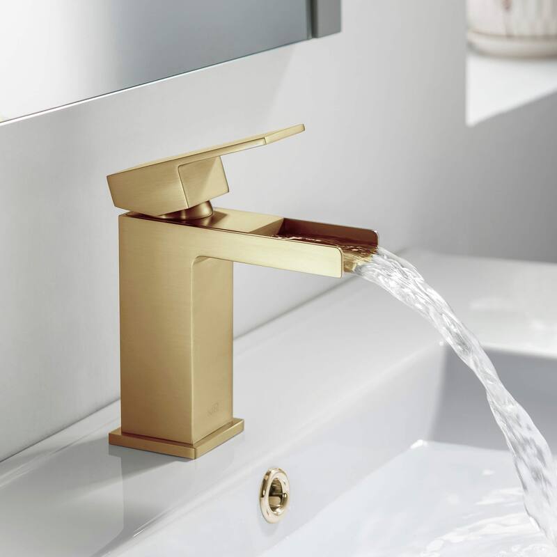 Waterfall Single Handle Bathroom Vanity Sink Faucet