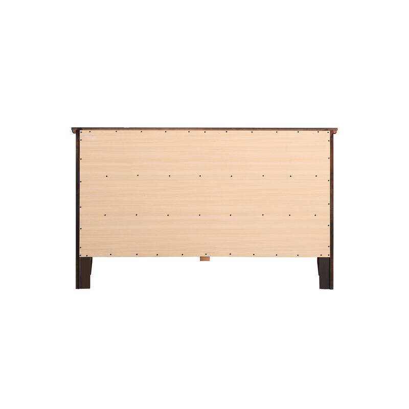 6-Drawer Espresso Dresser with Smooth Glide Drawers, Modern Design, and Spacious Bedroom Storage Solution