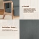 preview thumbnail 98 of 161, 25" W Mid Century Upholstered Wood Accent Chair with Pillow