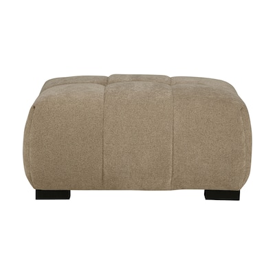 Upholstered Rectangular Ottoman with Tufted Cushion