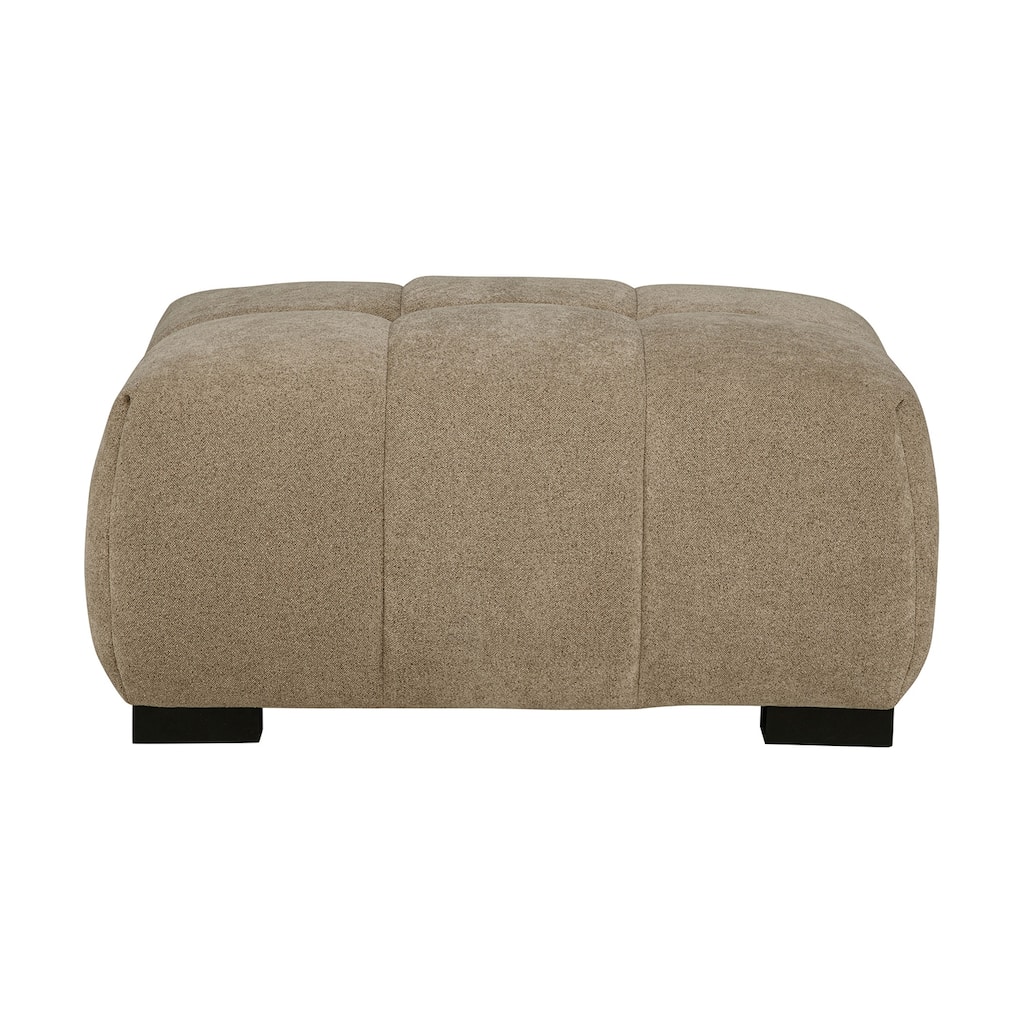 Upholstered Rectangular Ottoman with Tufted Cushion