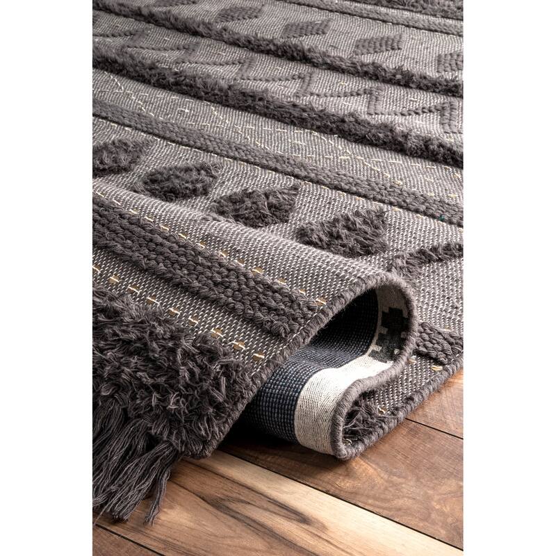 Chandy Textured Wool Area Rug