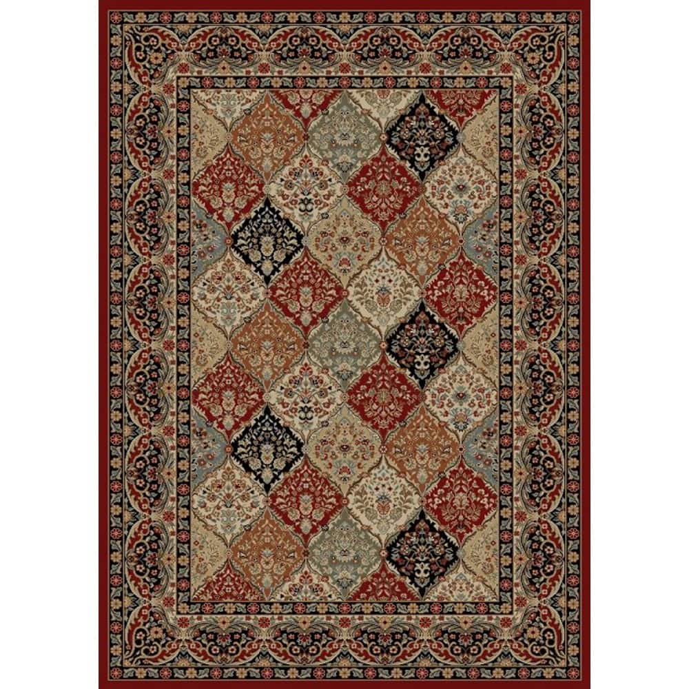 Mayberry Hometown Panel Kerman Traditional Area Rug