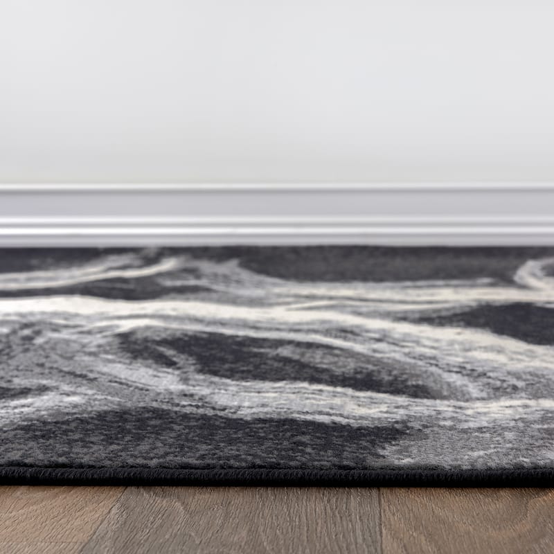 World Rug Gallery Contemporary Abstract Circles Area Rug