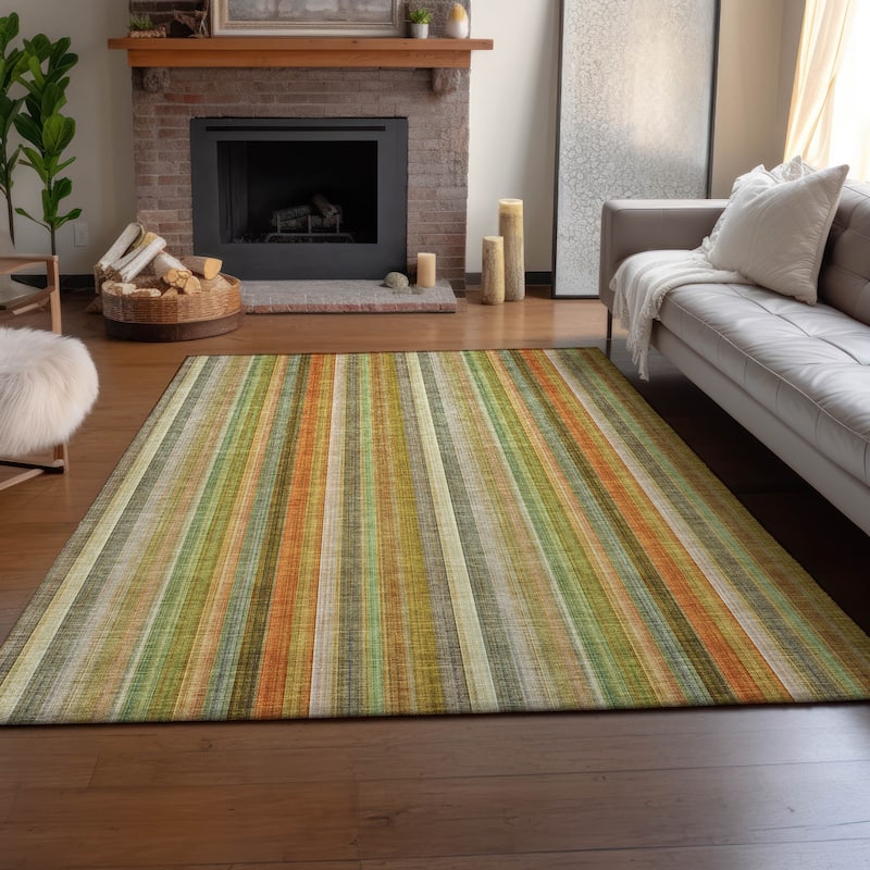 Premium Washable Super Soft Modern Stripes Mayfield Rug
