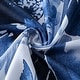 preview thumbnail 6 of 4, Dainty Home Blue Florals Printed Fabric 3D Designed Textured Fabric Shower Curtain 70" x 72"
