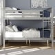 preview thumbnail 33 of 42, Full over Full Solid Wood Loft-Style Bunk Bed with Ladder, Convertible into Two Beds, Solid Wood Frame for Kids' Bedrooms Gray