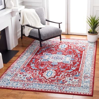 SAFAVIEH, Brentwood Eustachia Oriental Distressed Rug - 9' x 12'