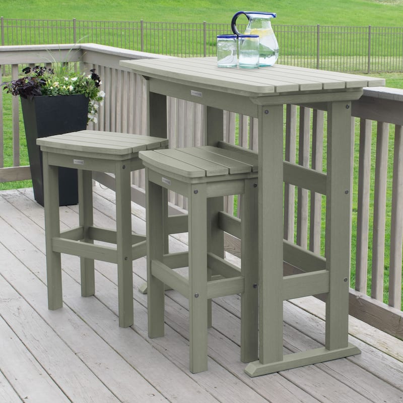 Lehigh 3-piece Outdoor Balcony Set - Bar-height