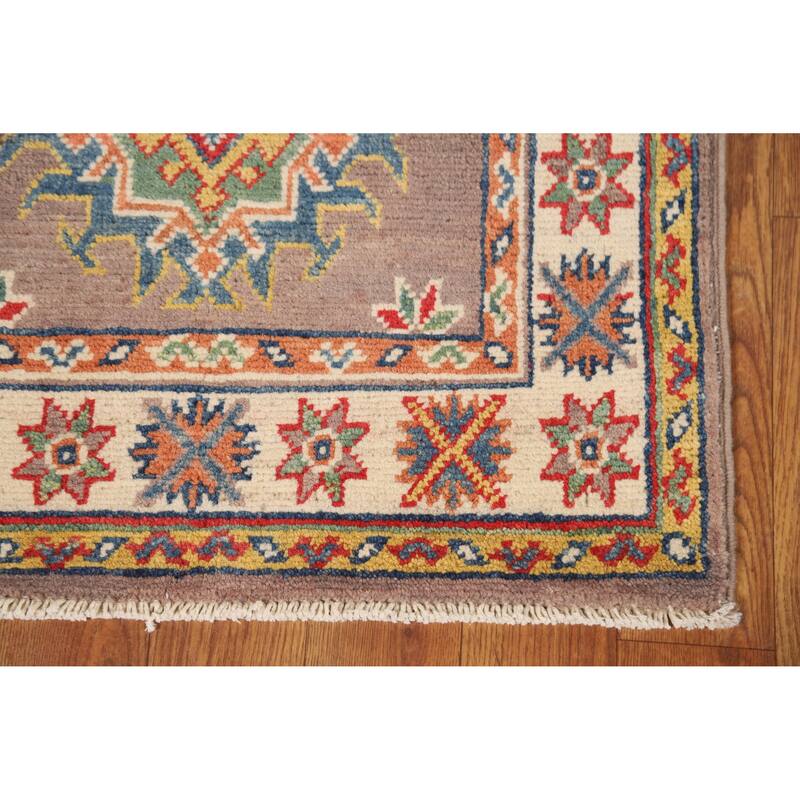 Traditional Kazak Oriental Rug Handmade Wool Carpet - 2'0"x 3'0"