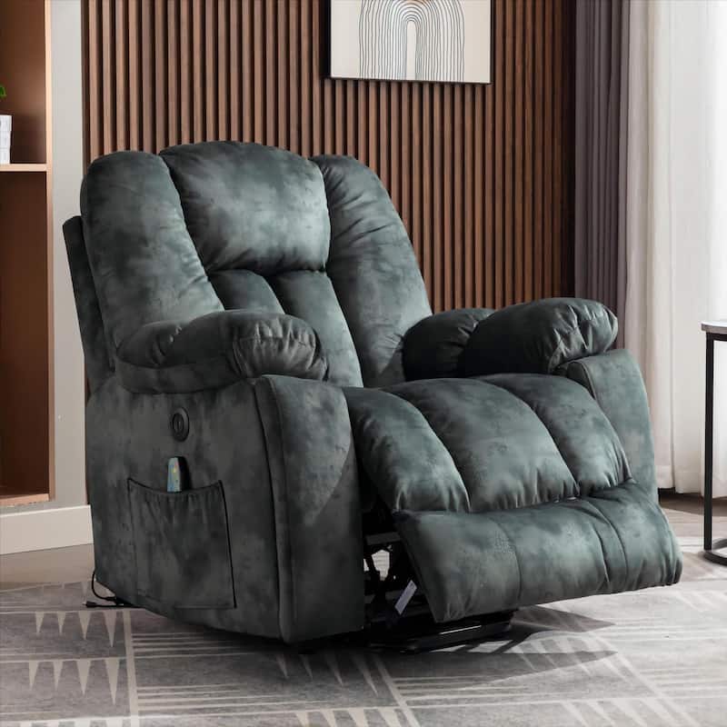 40.6" W Oversize Power Lift Recliner Chair With Massage & Heating