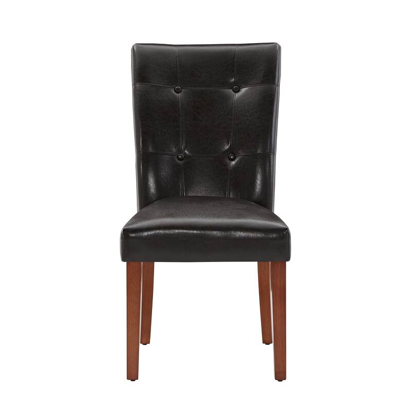 Tufted Faux Leather Dining Chairs (Set of 2) by iNSPIRE Q Classic