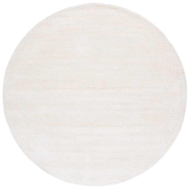 SAFAVIEH Handmade Soho Esmehan Contemporary Wool Rug - 6' Round - Ivory