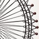 preview thumbnail 4 of 6, Mercana London Eye Black Metal Ferris Wheel Decorative Object - 25"W x 27"H x 3"D