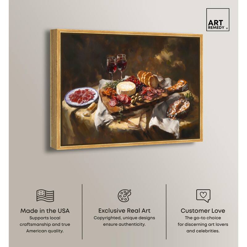 Art of Charcuterie Canvas by Art Remedy