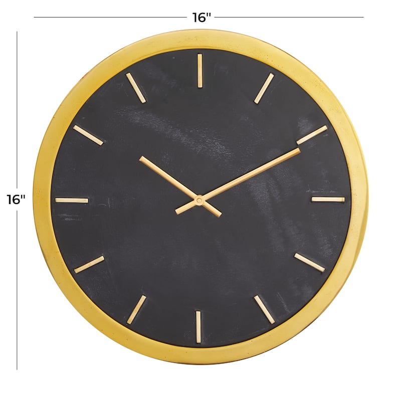 CosmoLiving by Cosmopolitan Marble Glam Wall Clock