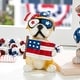 preview thumbnail 7 of 8, Glitzhome 4.5"H Set of 3 Patriotic Americana Resin Dogs Table Decor