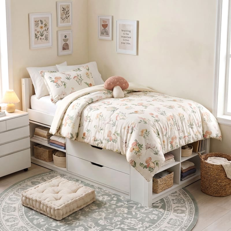 Intelligent Design Gwen Mushroom Garden Comforter Set