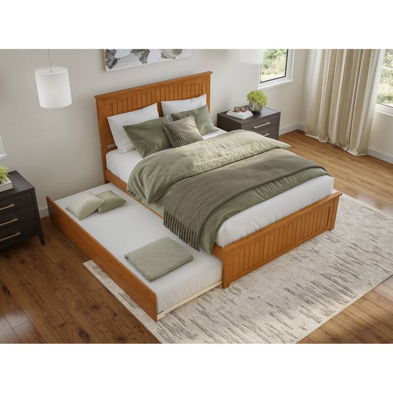 Nantucket Bed with Matching Footboard and Twin XL Trundle