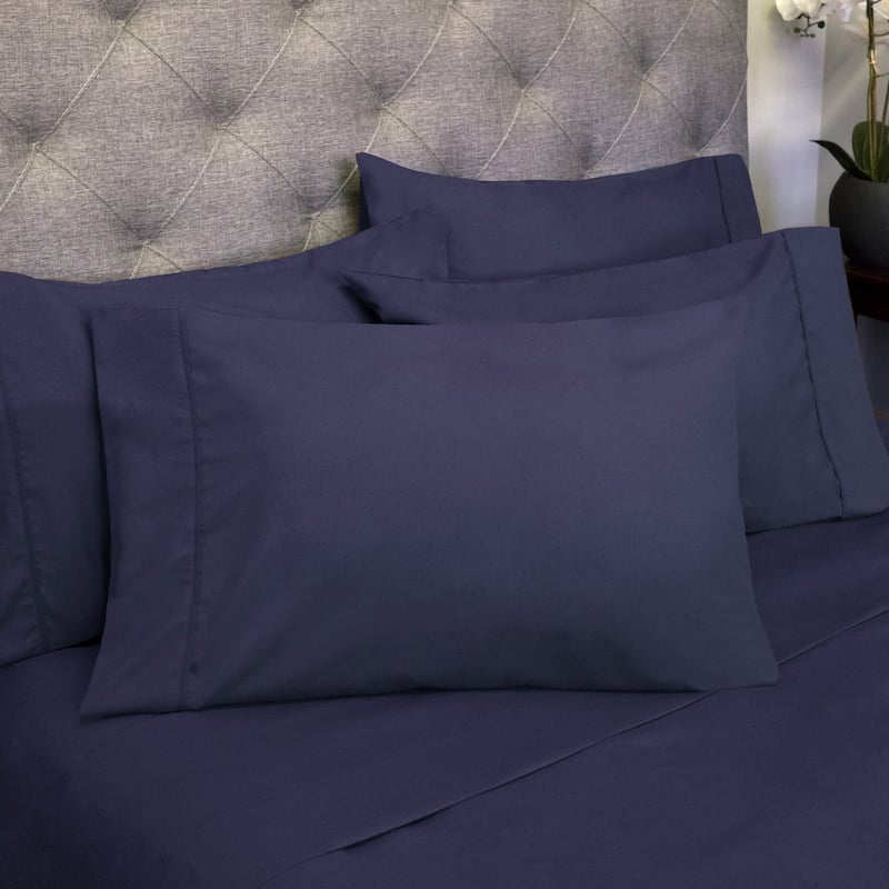Luxurious Ultra-soft 6-pc. Bedsheet Set - Queen - Navy
