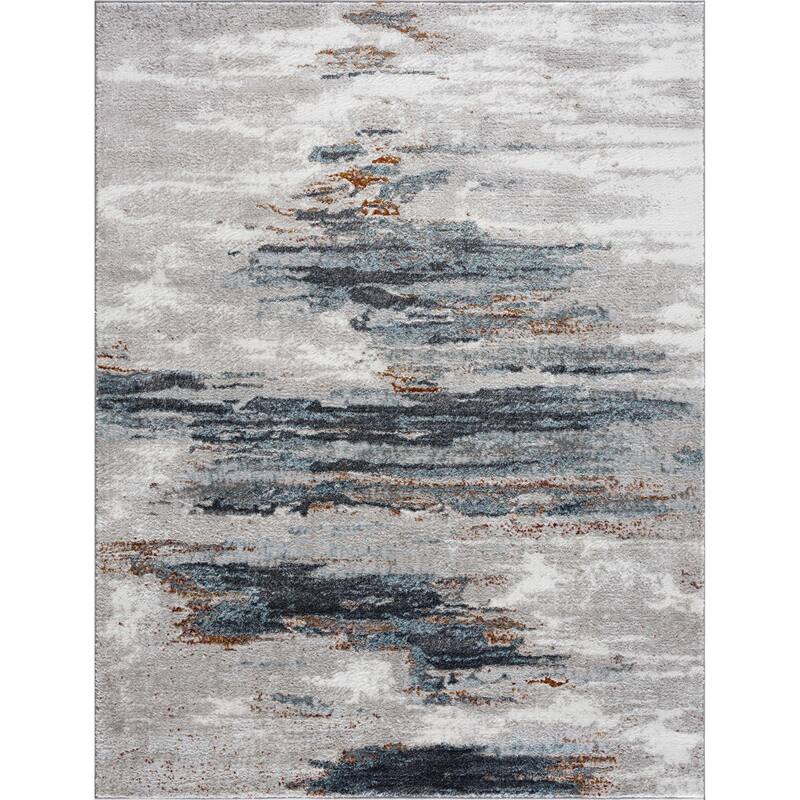 Hauteloom Liverpool Living Room, Bedroom Area Rug - Contemporary - Colorful - 5'3" x 7'