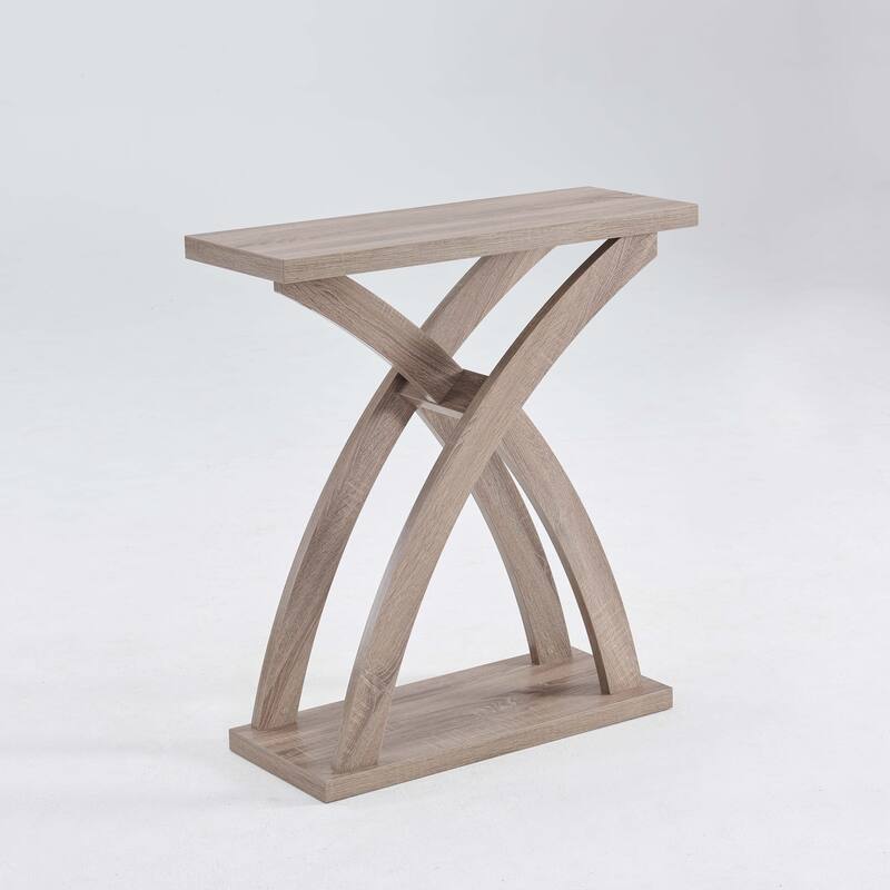 Hallway Entryway Foyer Front Door Console Table Curved Legs - Taupe