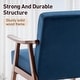 preview thumbnail 66 of 83, Homy Casa Mid-Century Modern Accent Chair, Solid Wood Frame, Extra-Thick Backrest, Wingback Lounge Chair Indoor