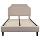 preview thumbnail 39 of 41, Arched Tufted Upholstered Platform Bed