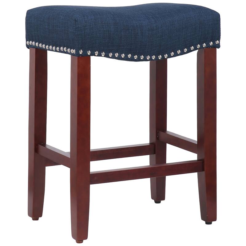 Jameson Upholstered Polyester Cherry 24 Inch Counter Stool