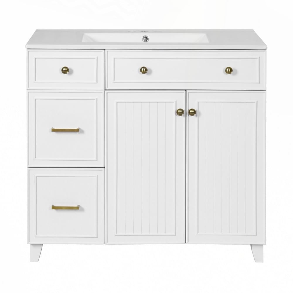 Bathroom Vanity with Ceramic Sink