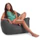 Bean Bag Chair for Kids, Teens and Adults, Comfy Chairs for your Room - Malibu Lounge - Charcoal Grey