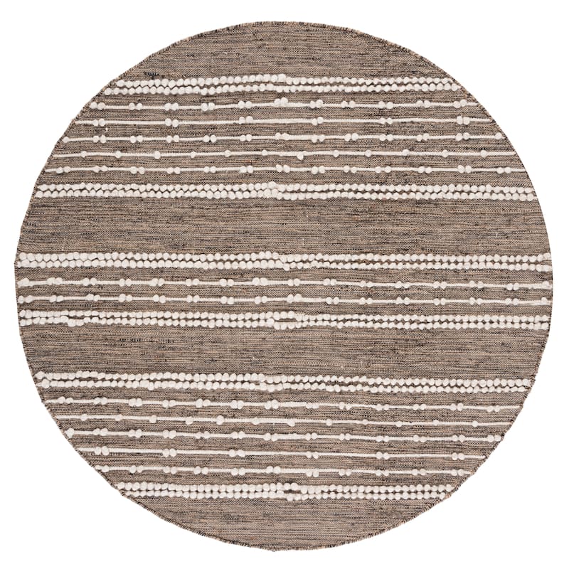 SAFAVIEH Natural Fiber Cressie Jute & Wool Fringe Rug