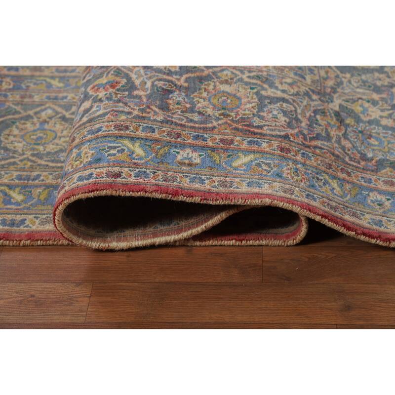 Traditional Pink Tabriz Persian Area Rug Handmade Wool Carpet - 9'6"x 12'6"