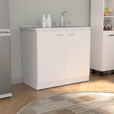 Wall cabinet 24" H, four Doors, with two internal Shelves and internal plate and glass organizer